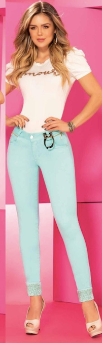 Bviolet Green Mint Jeans